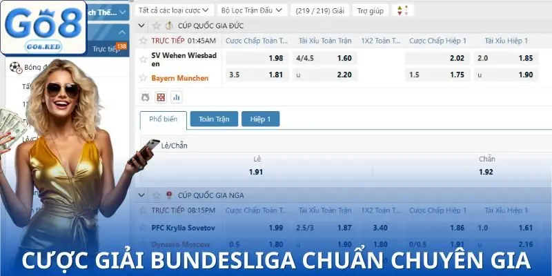 Bundesliga GO8 - Giải Bóng Cá Cược Chiếm Sóng Nhiều Nhất Năm 4 Cách cược Bundesliga hiệu quả theo định hướng của chuyên gia